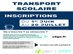 INSCRIPTION TRANSPORTS SCOLAIRES 2024